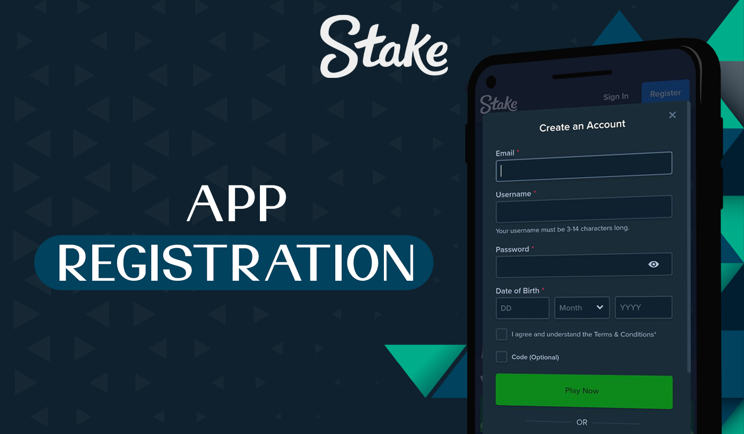 So erstellen Sie ein neues Konto mit der Stake Mobile App